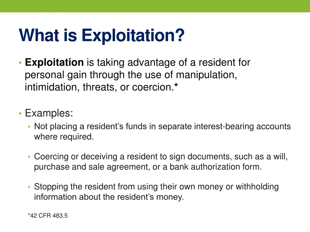 what is exploitation