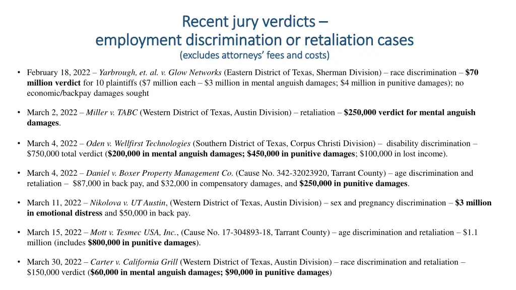 recent jury verdicts recent jury verdicts