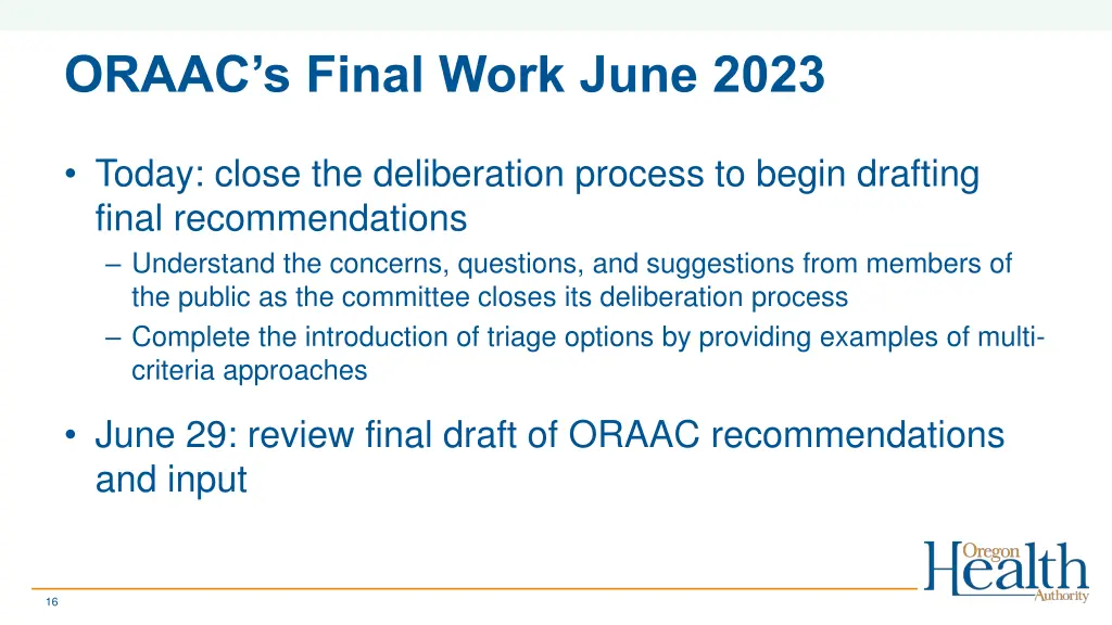 oraac s final work june 2023