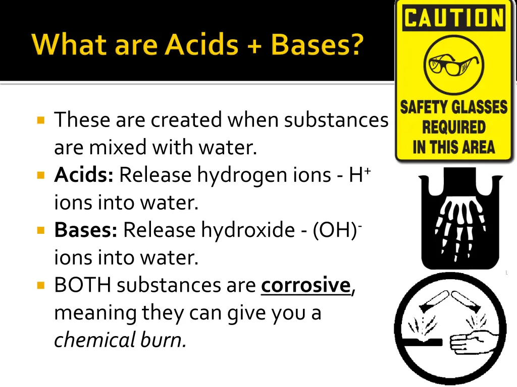 these are created when substances are mixed with