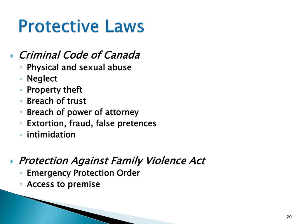 criminal code of canada physical and sexual abuse