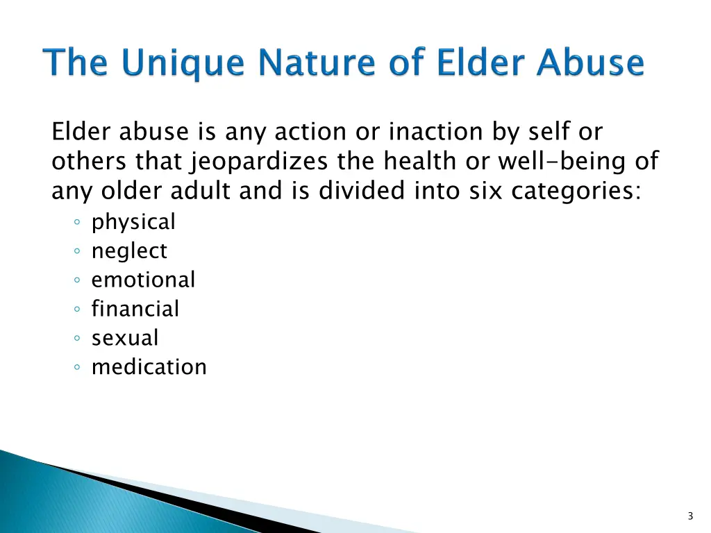 elder abuse is any action or inaction by self