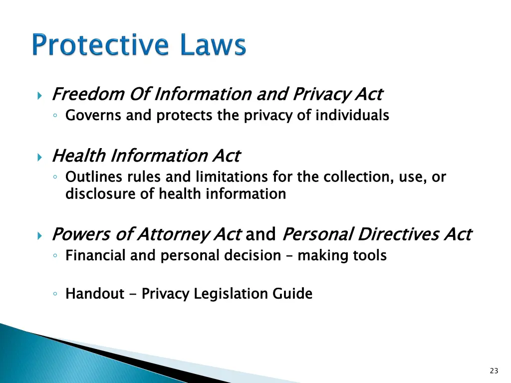 freedom of information and privacy act governs