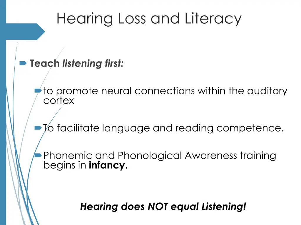 hearing loss and literacy 1