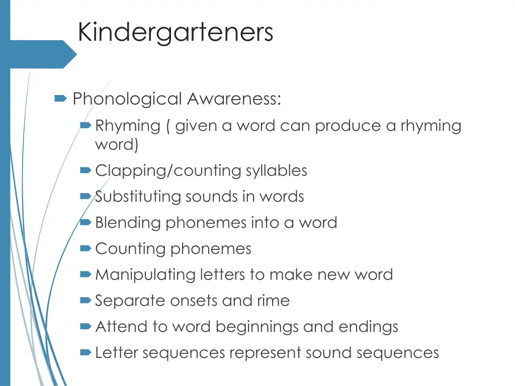 kindergarteners