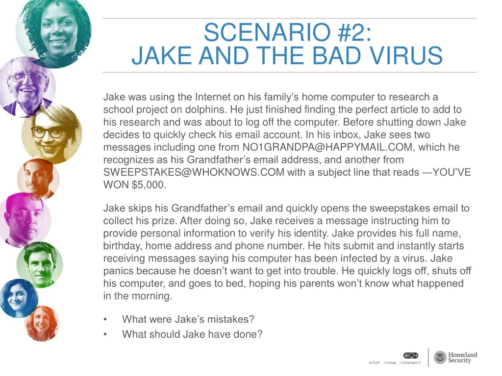 scenario 2 jake and the bad virus