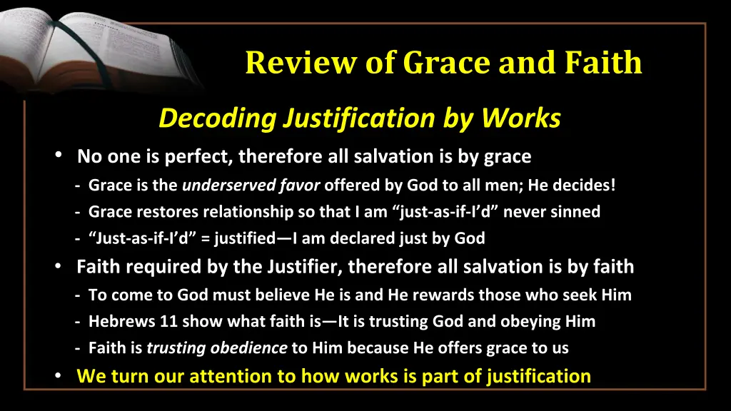 review of grace and faith 8