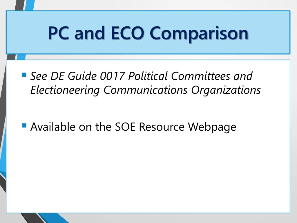 pc and eco comparison