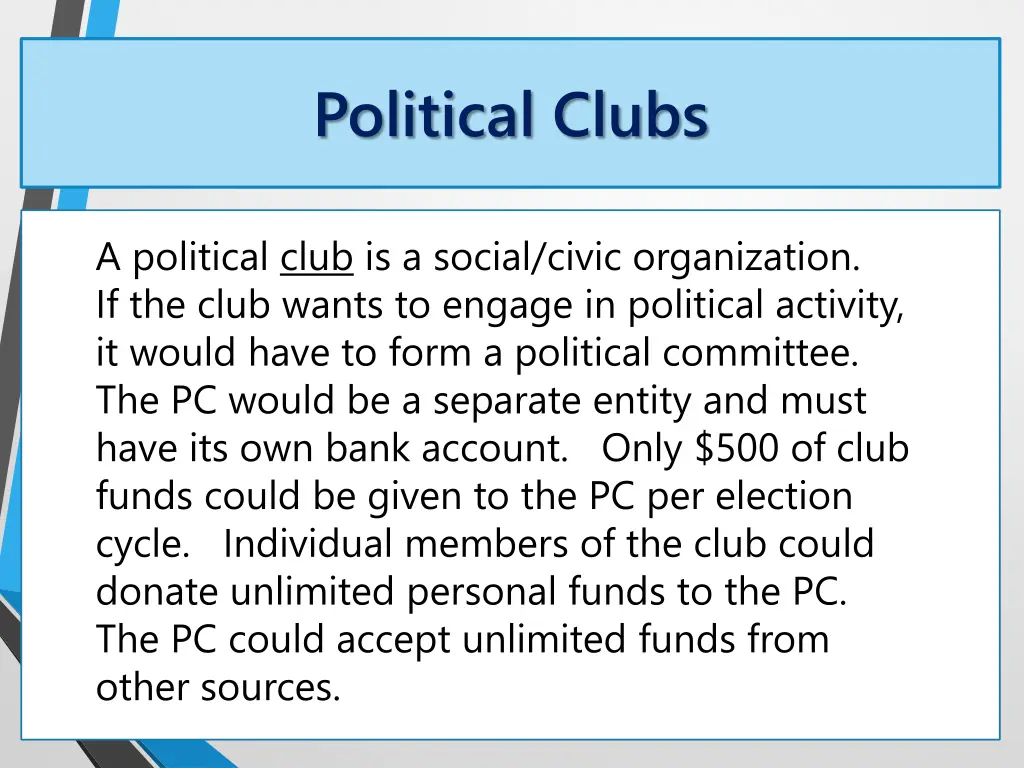 political clubs