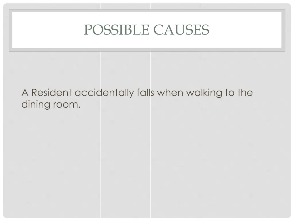 possible causes 13