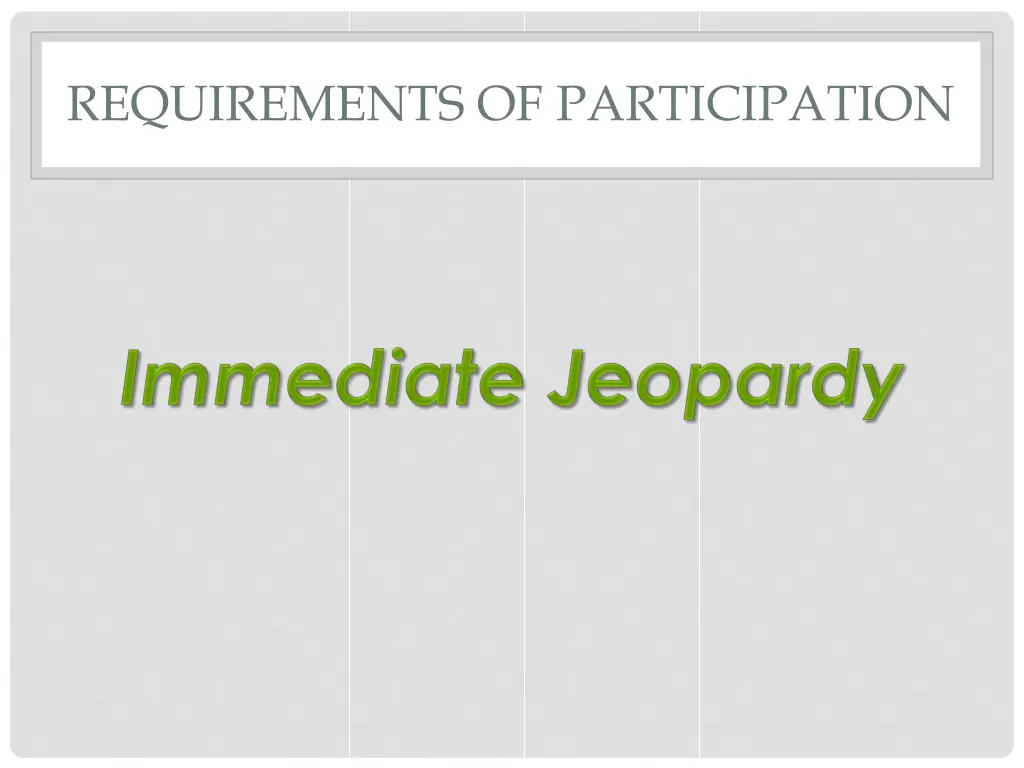 requirements of participation 4