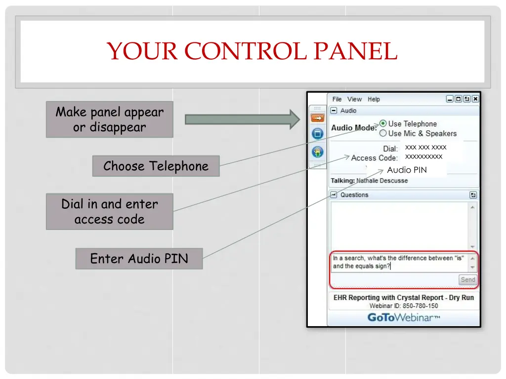 your control panel 1