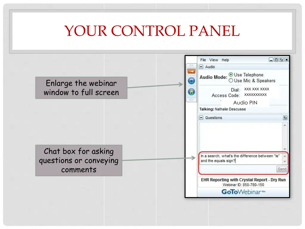 your control panel 3