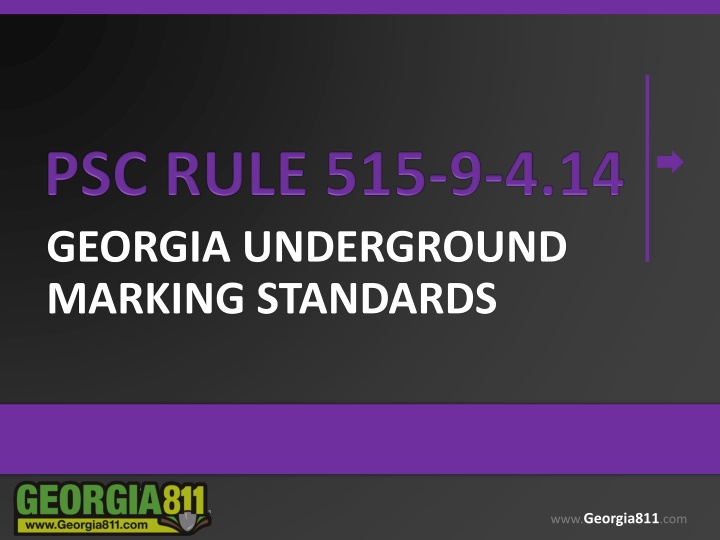 georgia underground marking standards