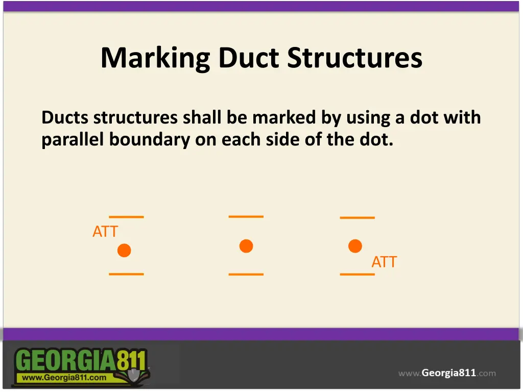 marking duct structures