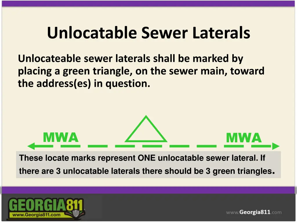 unlocatable sewer laterals