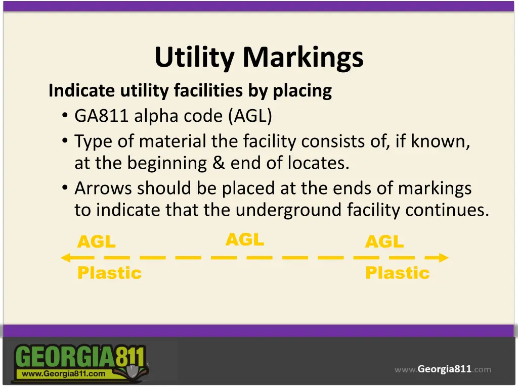 utility markings