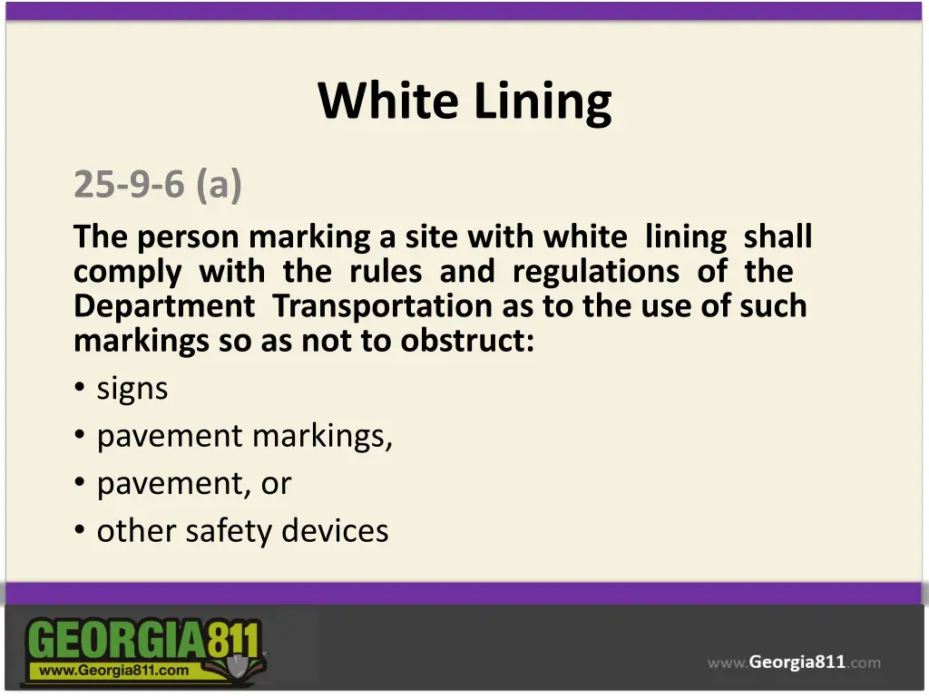 white lining 1