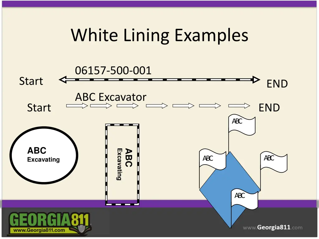 white lining examples