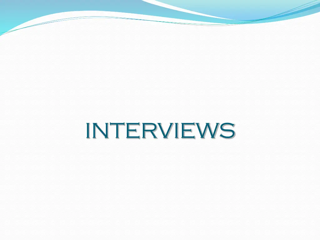 interviews