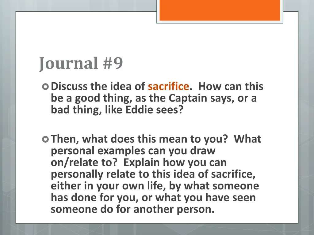 journal 9