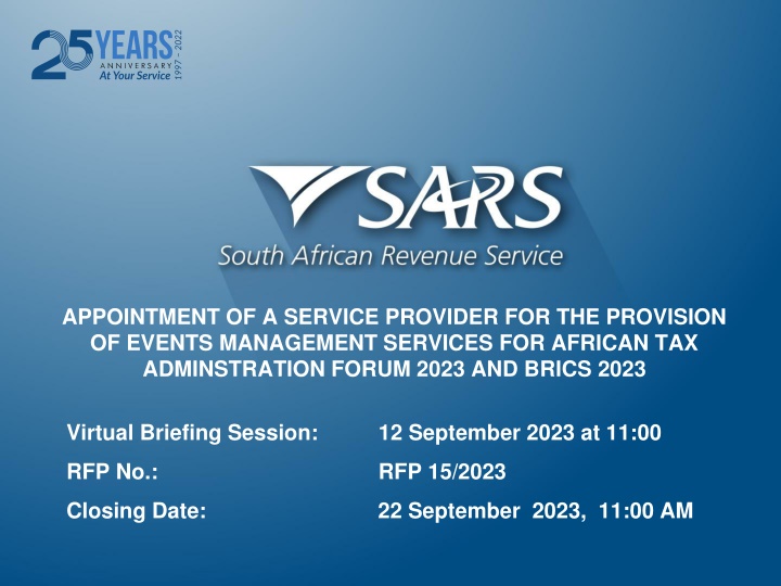 appointment of a service provider