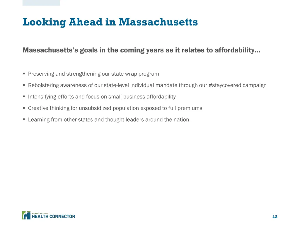 looking ahead in massachusetts