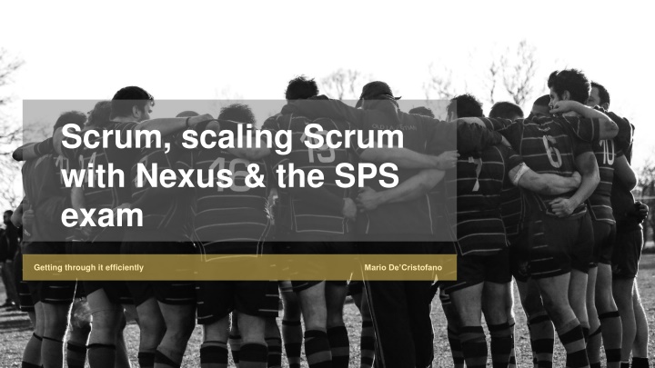 scrum scaling scrum with nexus the sps exam