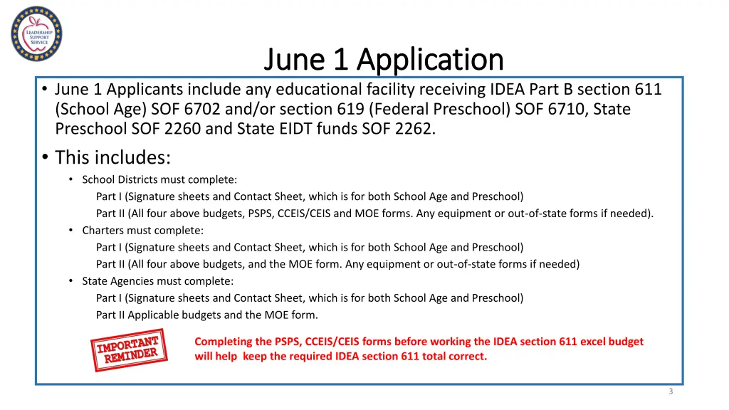 june 1 application june 1 application