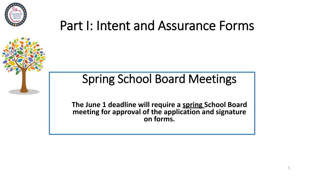 part i intent and assurance forms part i intent