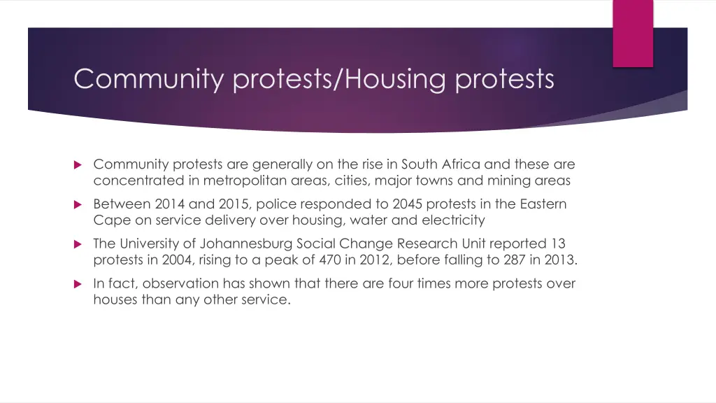 community protests housing protests