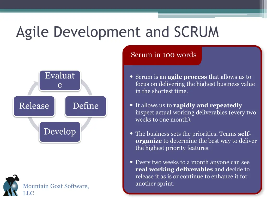 agile development and scrum 1