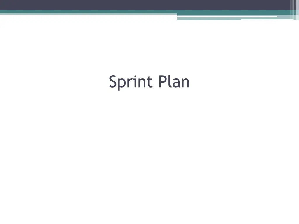 sprint plan