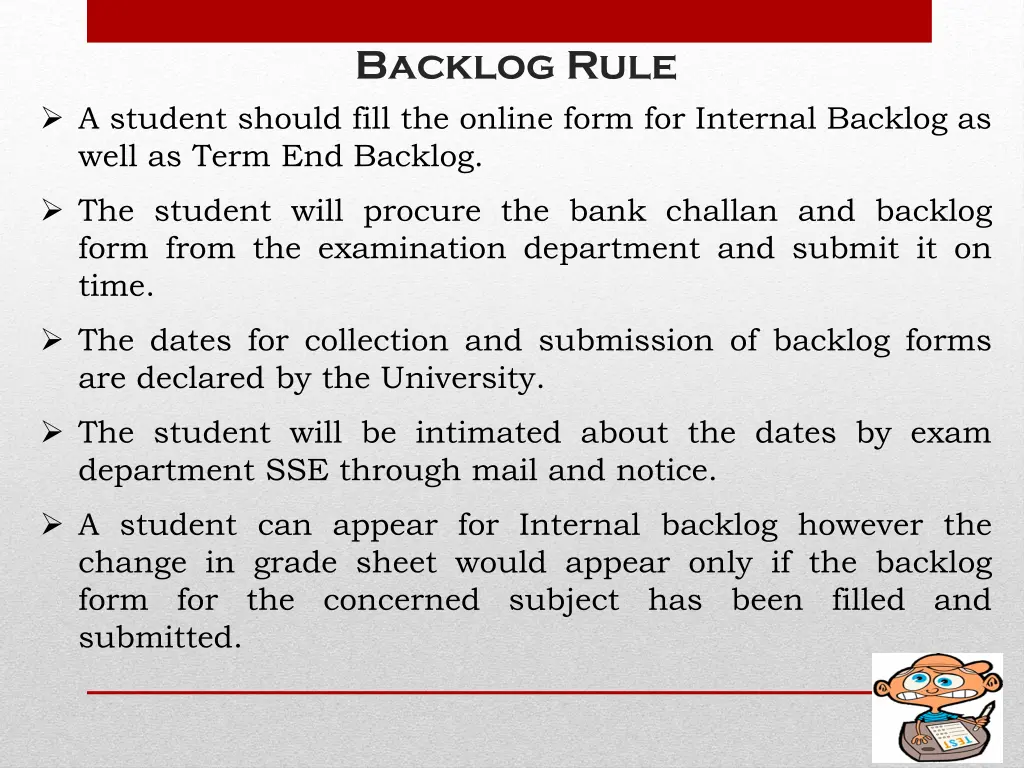 backlog rule