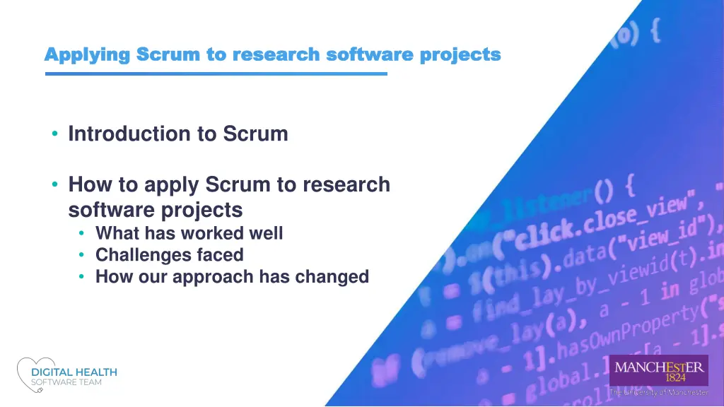 applying scrum to research software projects