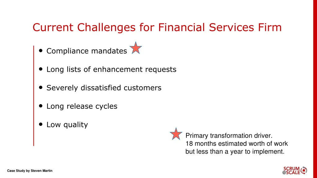 current challenges for financial services firm