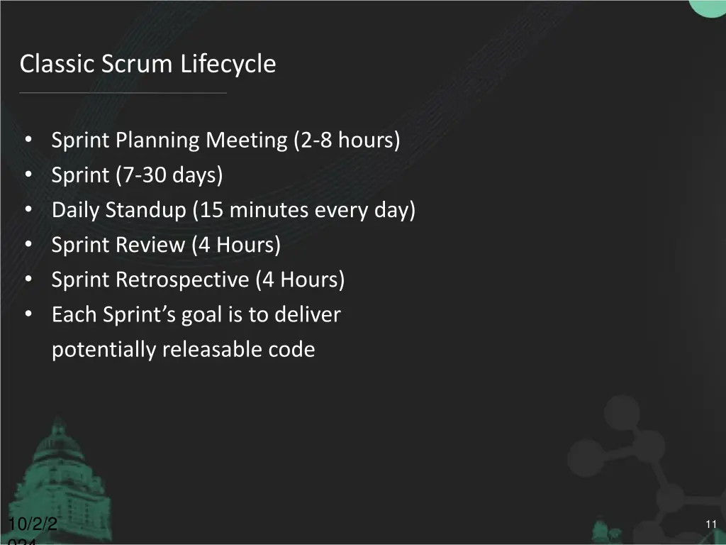 classic scrum lifecycle