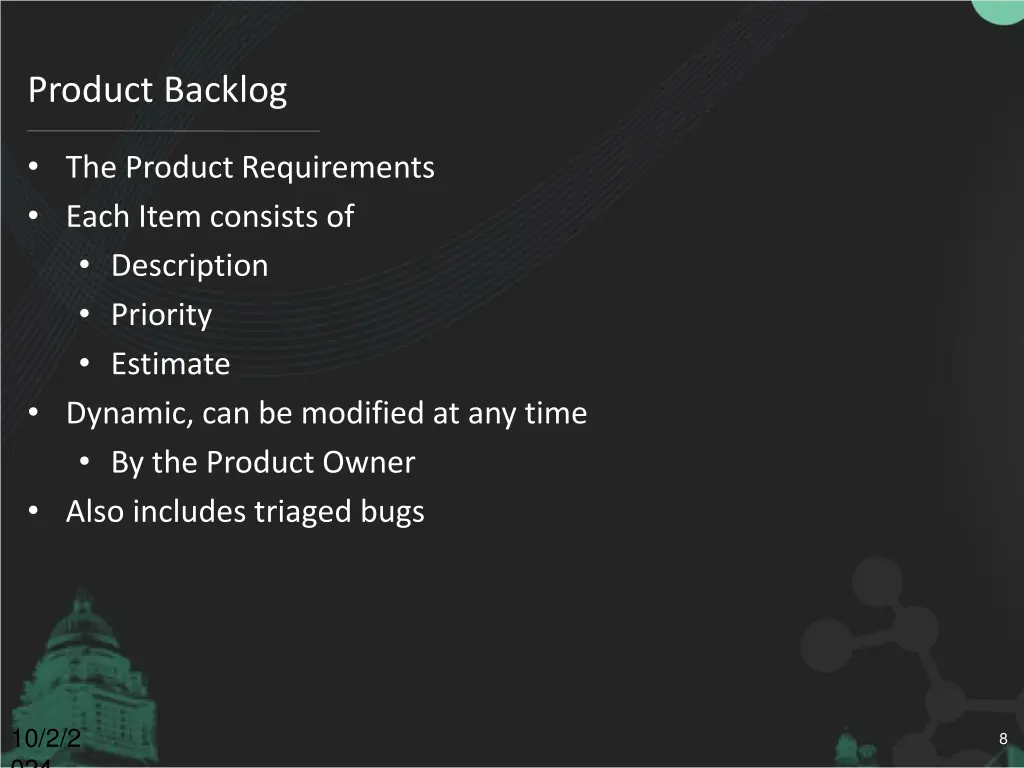 product backlog