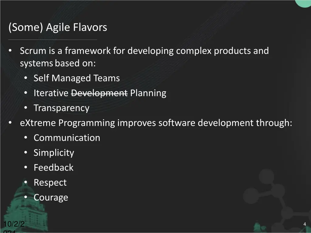 some agile flavors