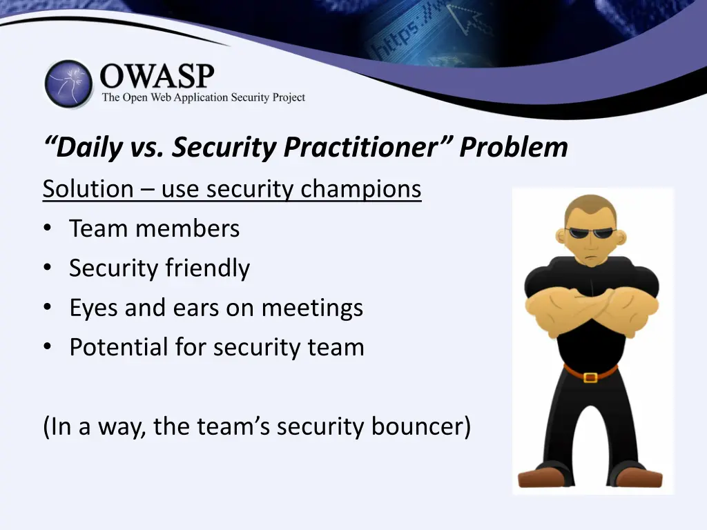 daily vs security practitioner problem solution