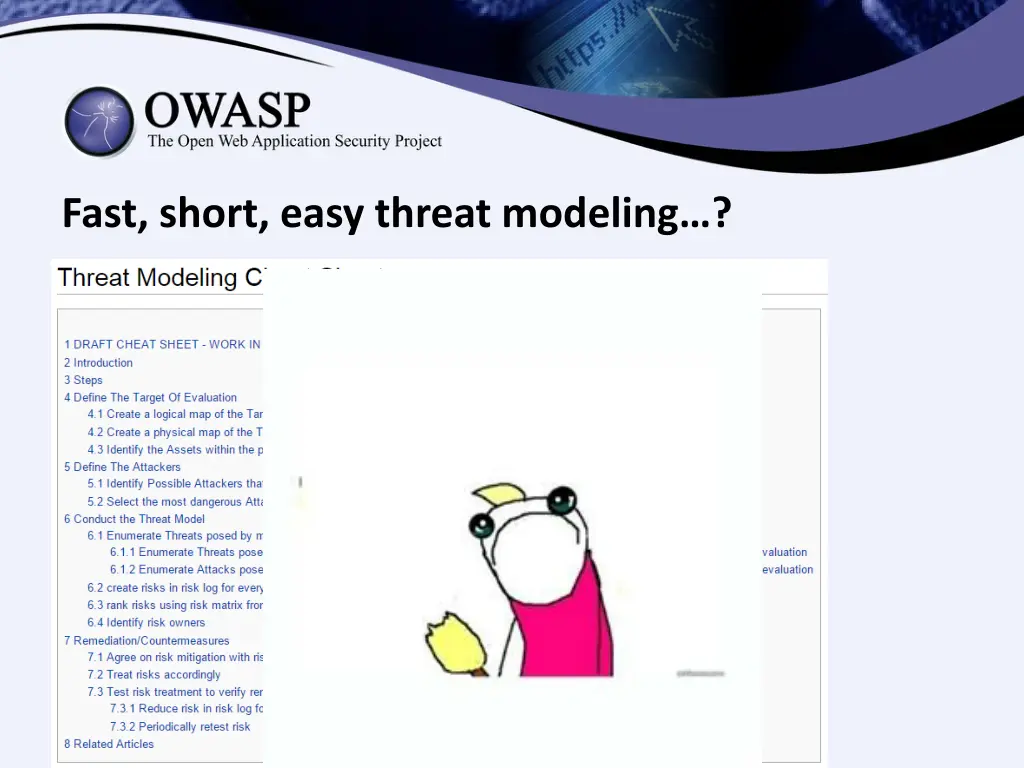 fast short easy threat modeling