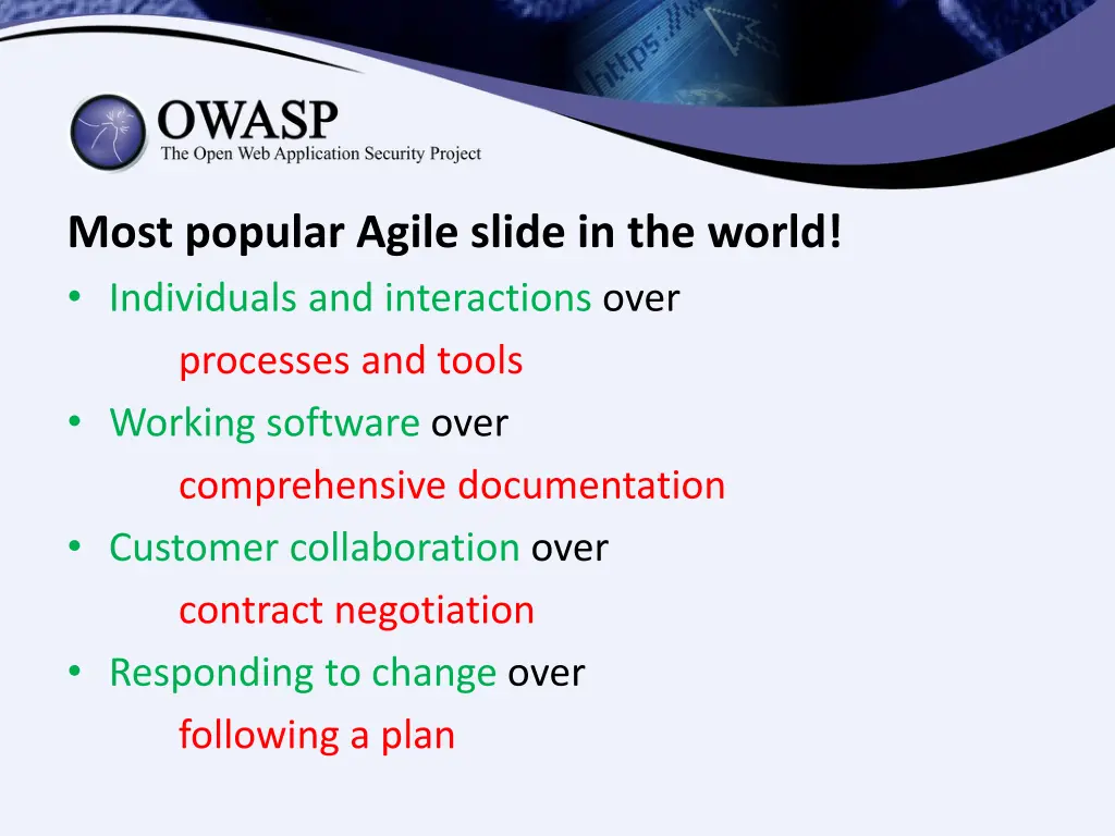 most popular agile slide in the world individuals