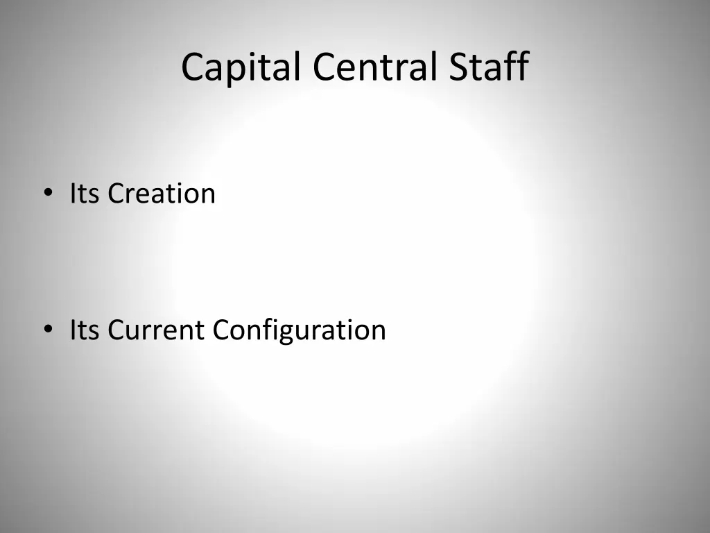 capital central staff