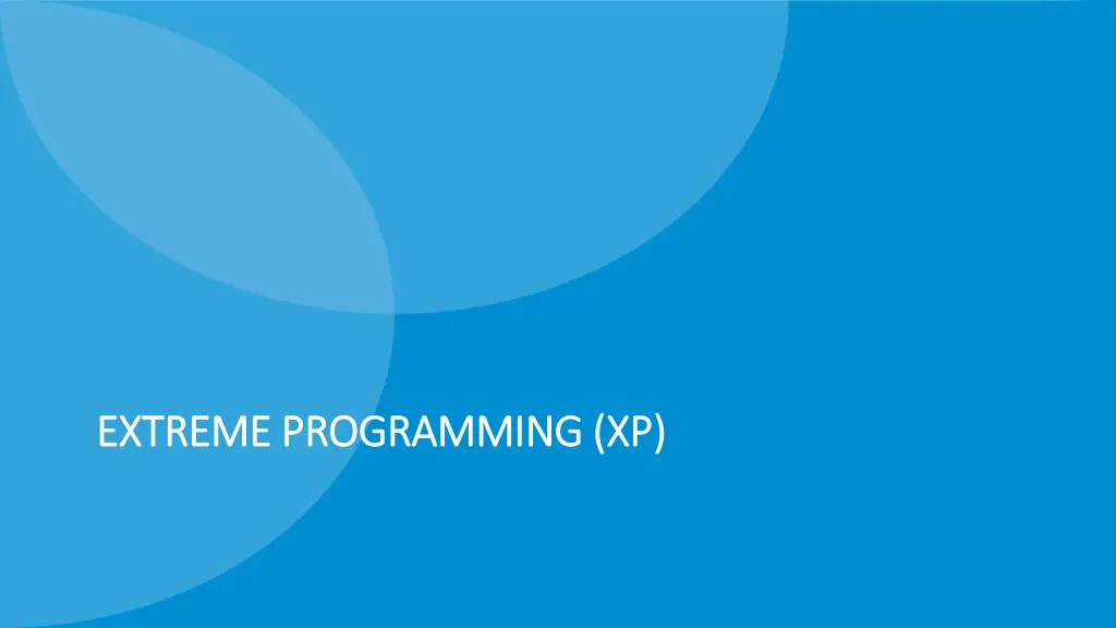 extreme programming xp extreme programming xp