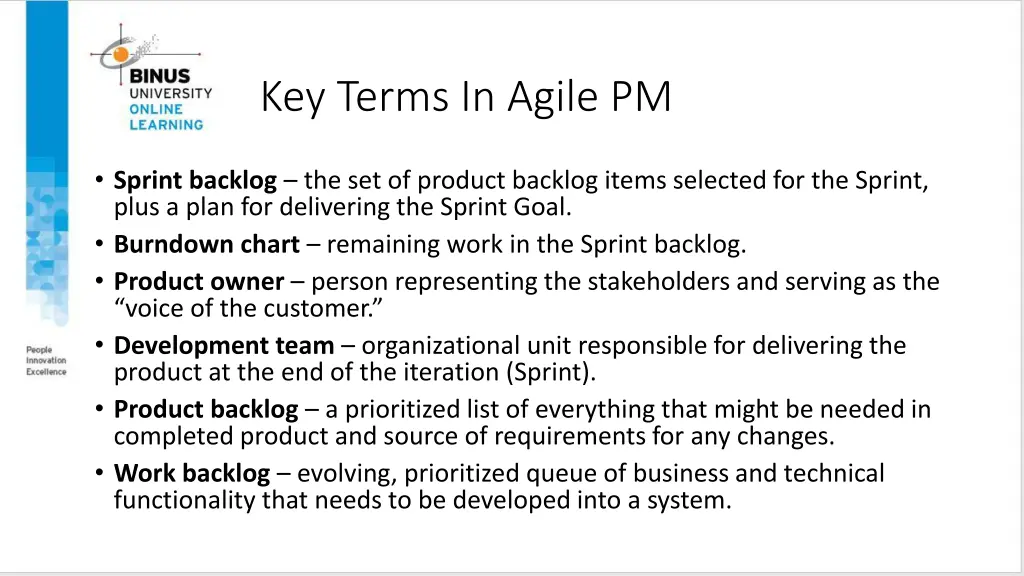 key terms in agile pm 1