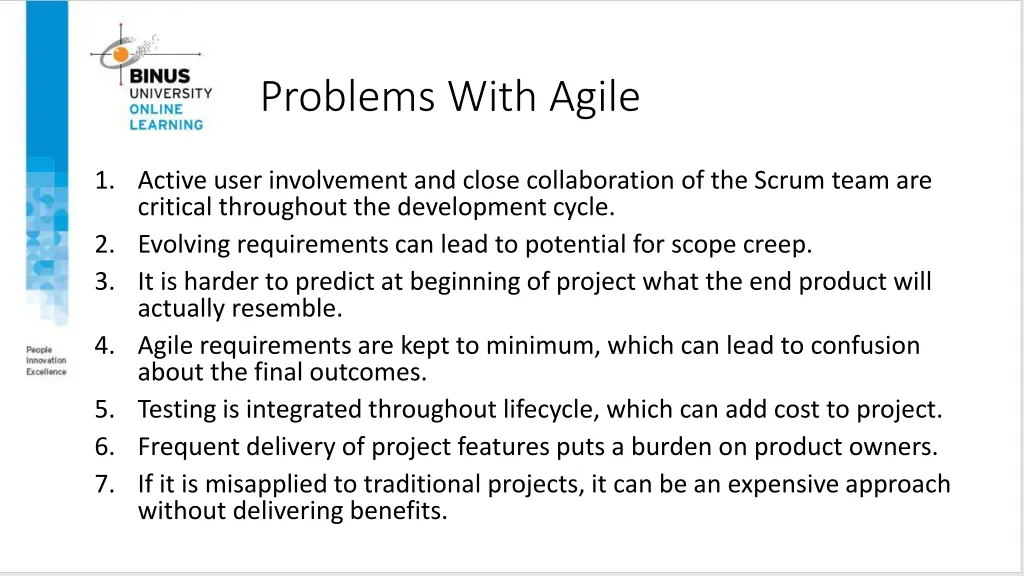 problems with agile