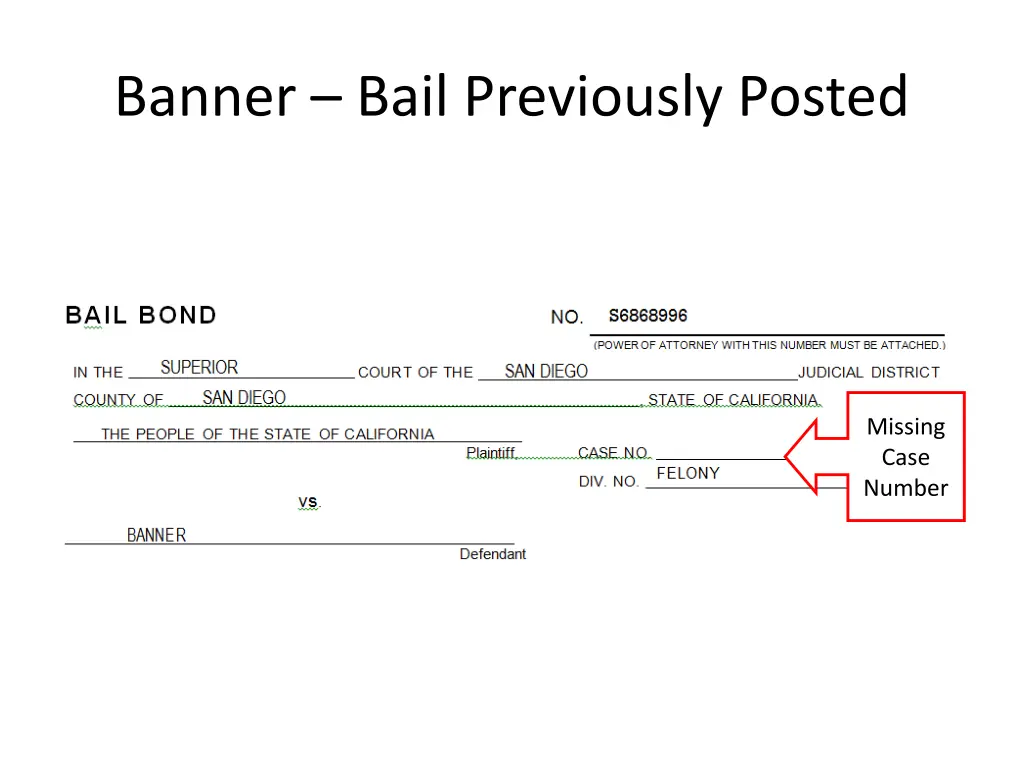 banner bail previously posted