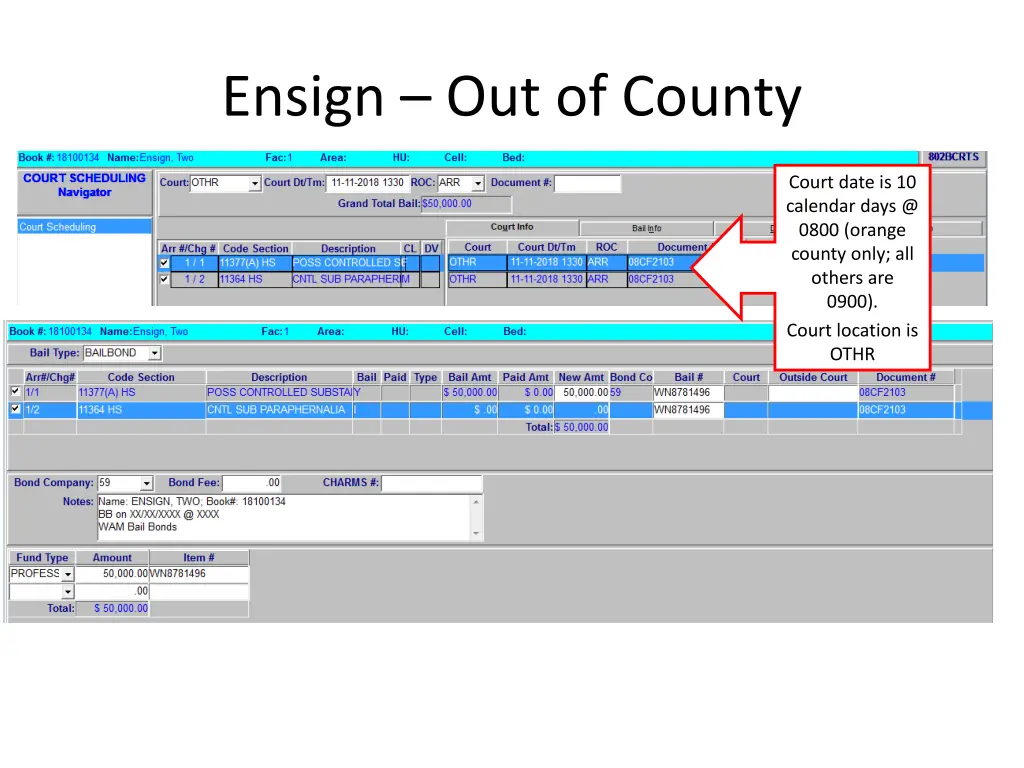 ensign out of county