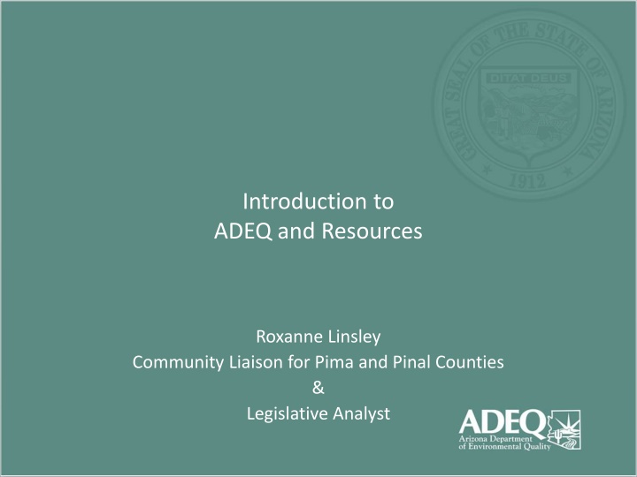 introduction to adeq and resources