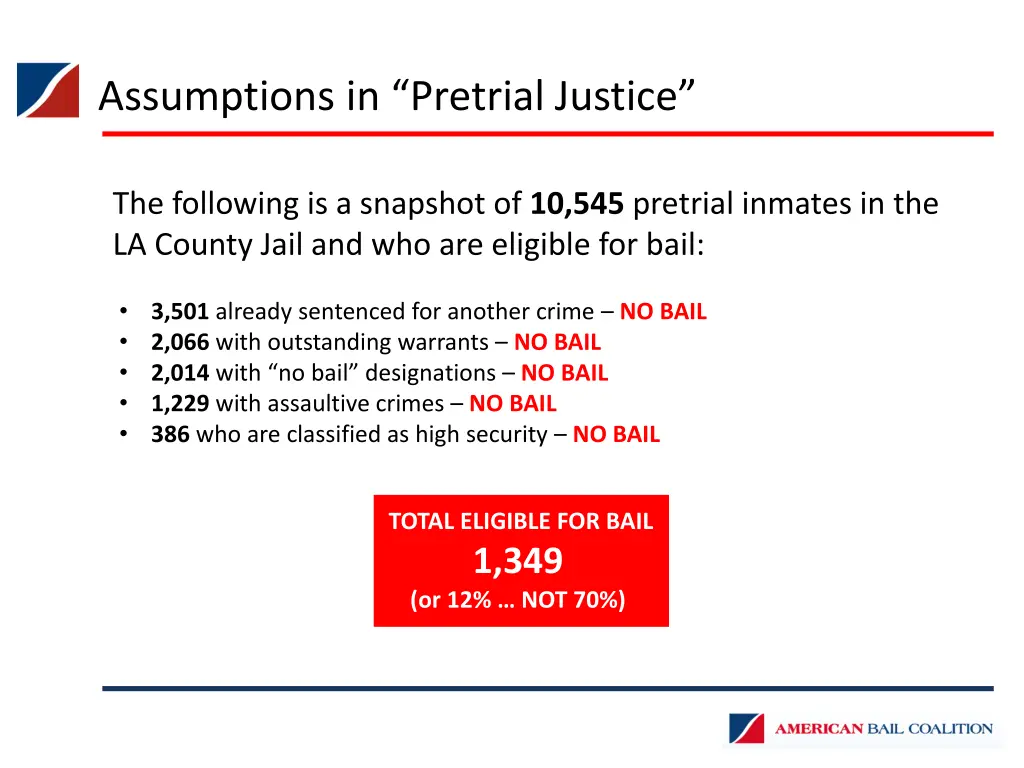 assumptions in pretrial justice 1